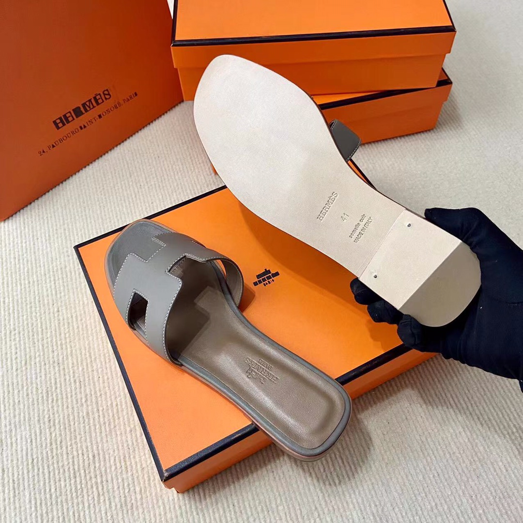 에르메스 올수공 오란 슬리퍼 샌들 앱송 90